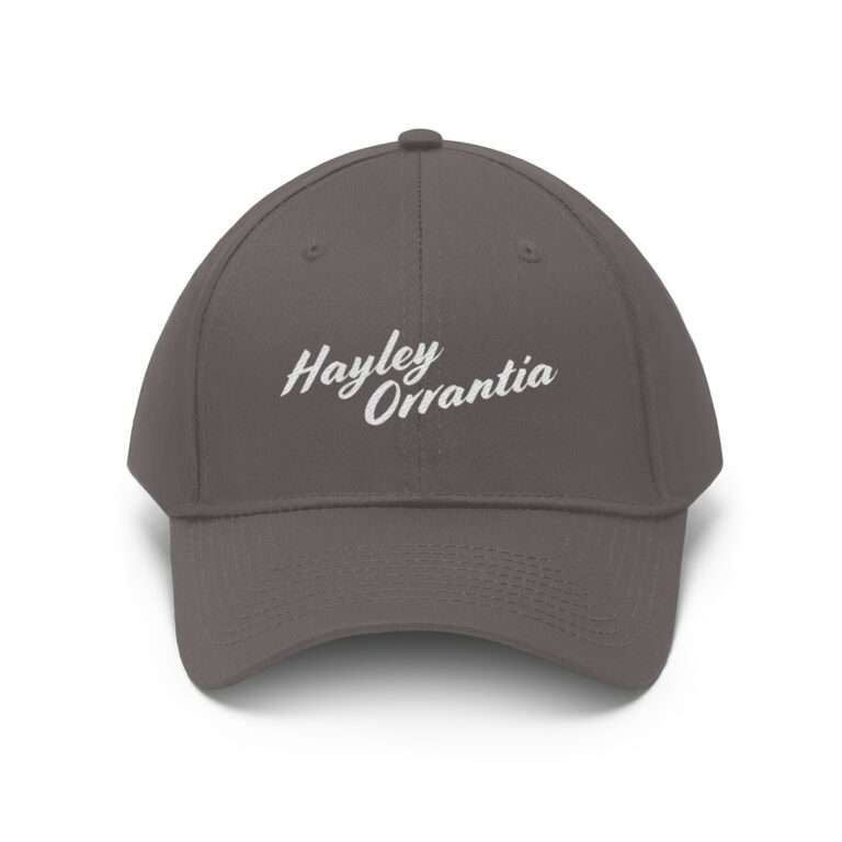 Hayley Orrantia Name Embroidered on Unisex Twill Hat - Image 10
