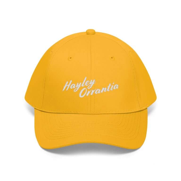 Hayley Orrantia Name Embroidered on Unisex Twill Hat - Image 15