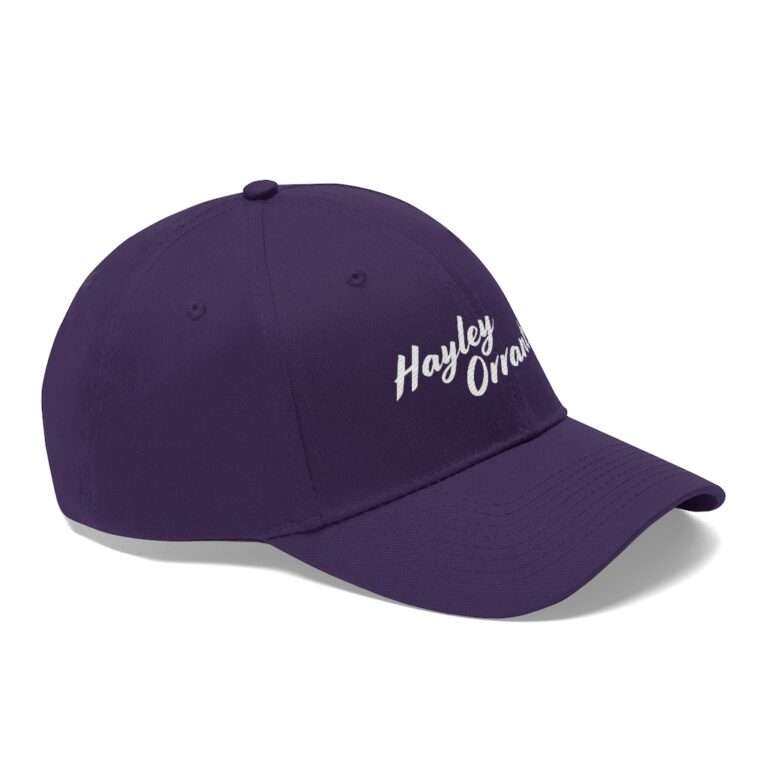 Hayley Orrantia Name Embroidered on Unisex Twill Hat - Image 40