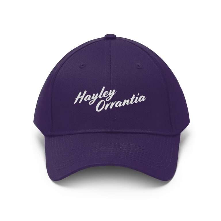 Hayley Orrantia Name Embroidered on Unisex Twill Hat - Image 39