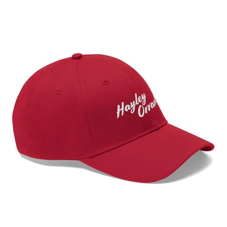 Hayley Orrantia Name Embroidered on Unisex Twill Hat - Image 45