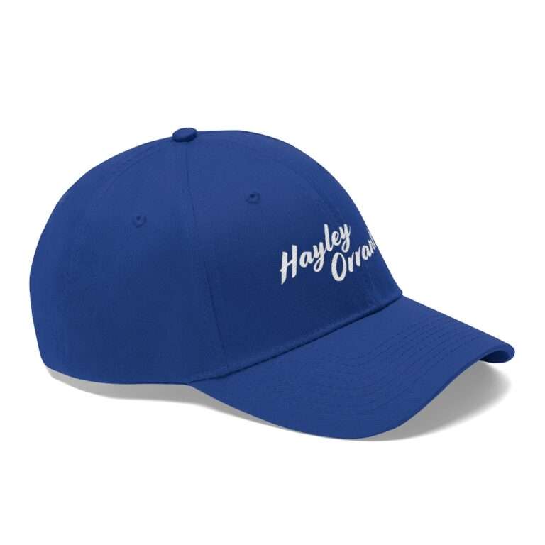 Hayley Orrantia Name Embroidered on Unisex Twill Hat - Image 35