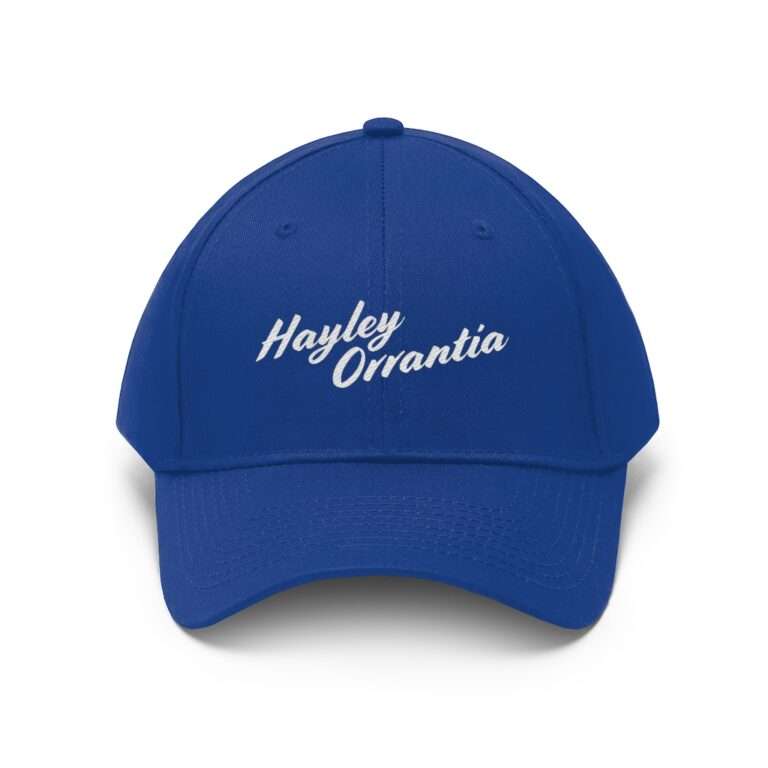 Hayley Orrantia Name Embroidered on Unisex Twill Hat - Image 34