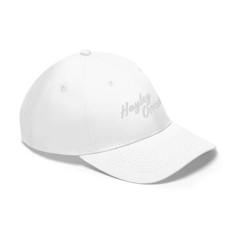 Hayley Orrantia Name Embroidered on Unisex Twill Hat - Image 7