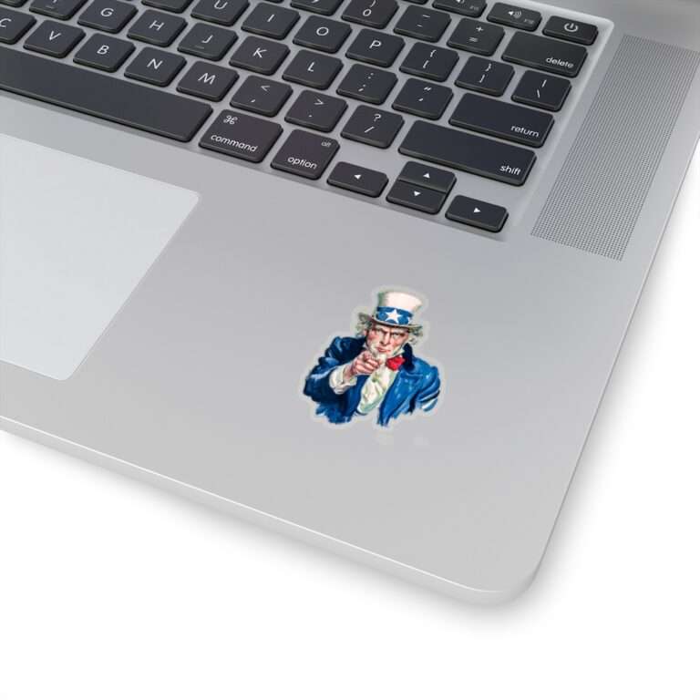 Die-Cut Sticker of Uncle Sam I Want You Poster Art - Image 5