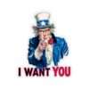 Die-Cut Sticker of I Want You Poster Art - Image 3