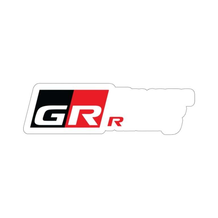 Die-Cut Sticker of Toyota Gazoo Racing White Logo