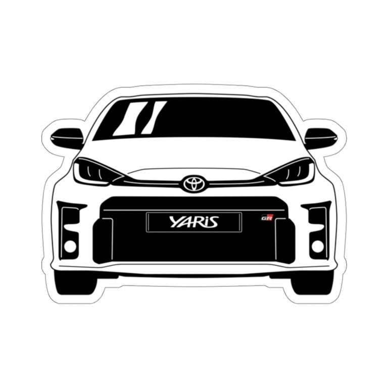 Die-Cut Sticker of Toyota GR Yaris Drawing - Image 2