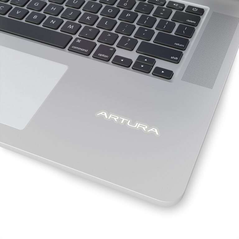 McLaren Artura logo die-cute transparent sticker - white