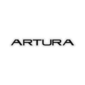 McLaren Artura logo die-cute transparent sticker - black