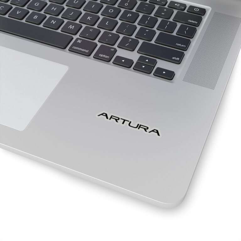 McLaren Artura logo die-cute transparent sticker - black