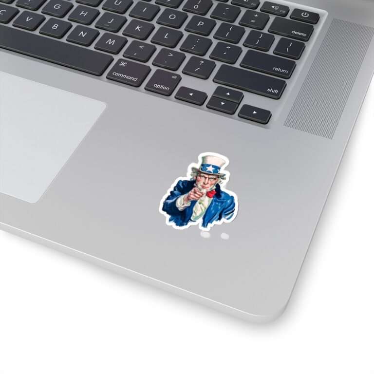 Die-Cut Sticker of Uncle Sam I Want You Poster Art - Image 2