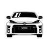 Die-Cut Sticker of Toyota GR Yaris Drawing - Image 4