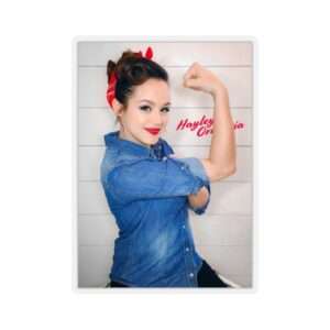 Die-Cut Sticker of Actress Hayley Orrantia Women Power