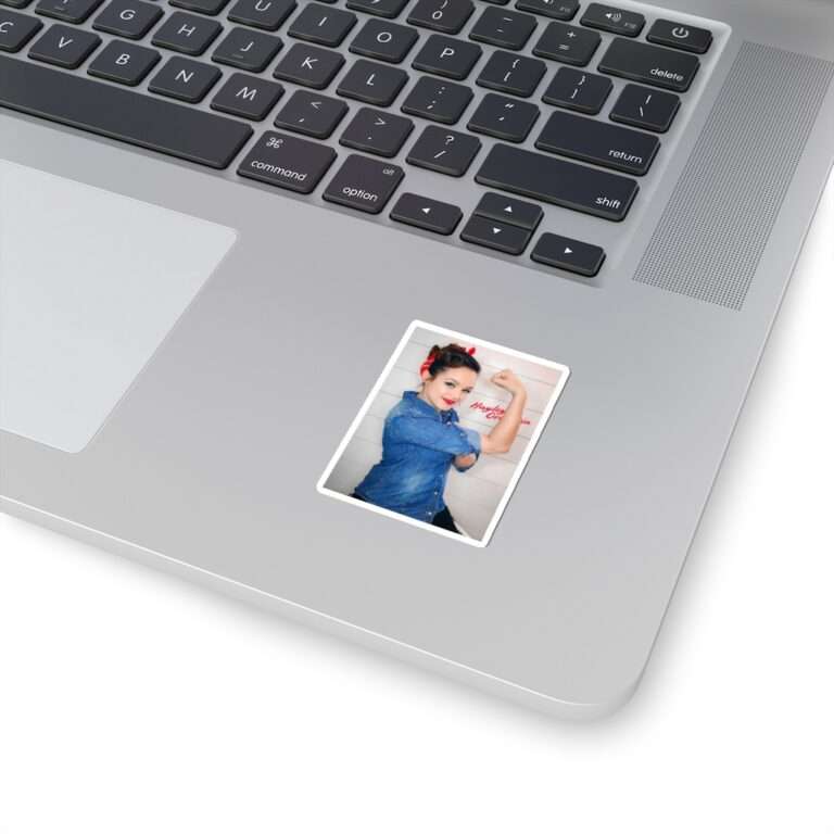 Die-Cut Sticker of Actress Hayley Orrantia Women Power - Image 2