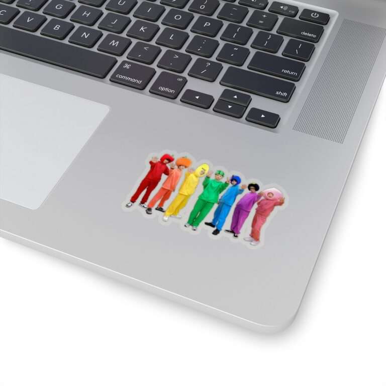 Die Cut Sticker of Enhypen Group Photo for Halloween 2020 Fruit Cosplay