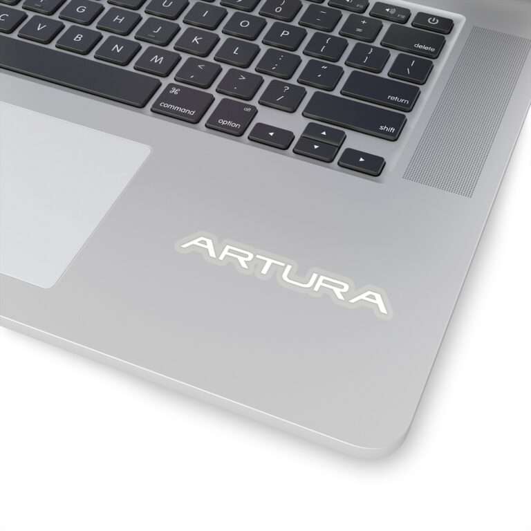 McLaren Artura logo die-cute transparent sticker - white