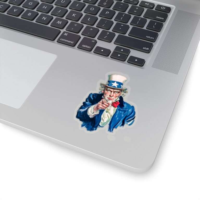 Die-Cut Sticker of Uncle Sam I Want You Poster Art - Image 6