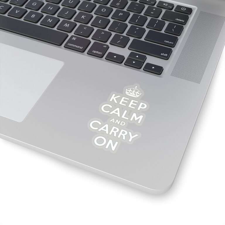 Die-Cut Sticker of Keep Calm and Carry On - Image 4