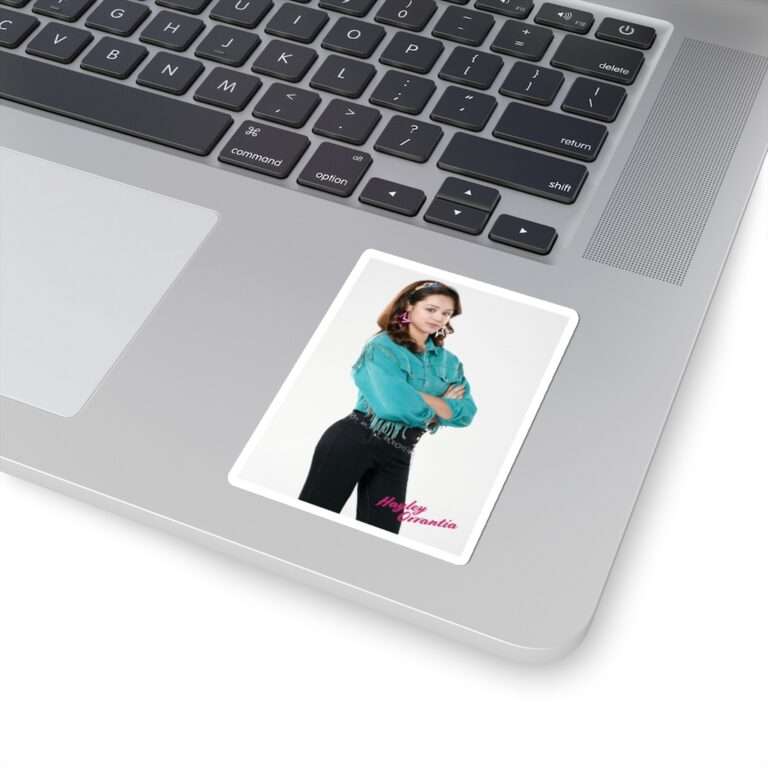 Die-Cut Sticker of The Goldbergs Hayley Orrantia in Green Fringe Jacket - Image 7