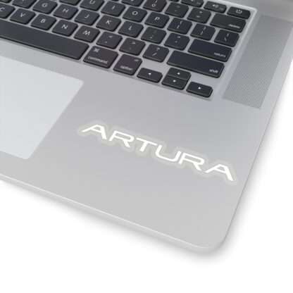 McLaren Artura logo die-cute transparent sticker - white