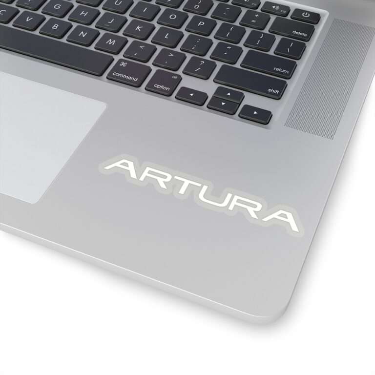 McLaren Artura logo die-cute transparent sticker - white