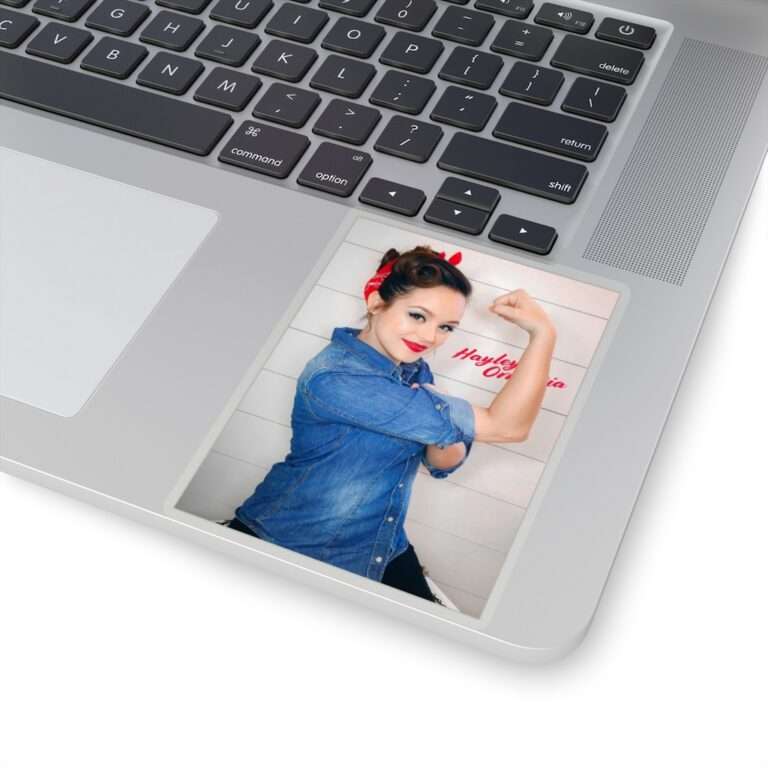 Die-Cut Sticker of Actress Hayley Orrantia Women Power - Image 8