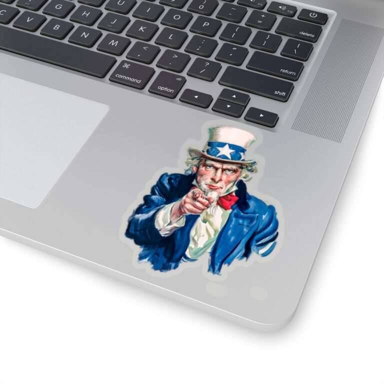 Die-Cut Sticker of Uncle Sam I Want You Poster Art - Image 8