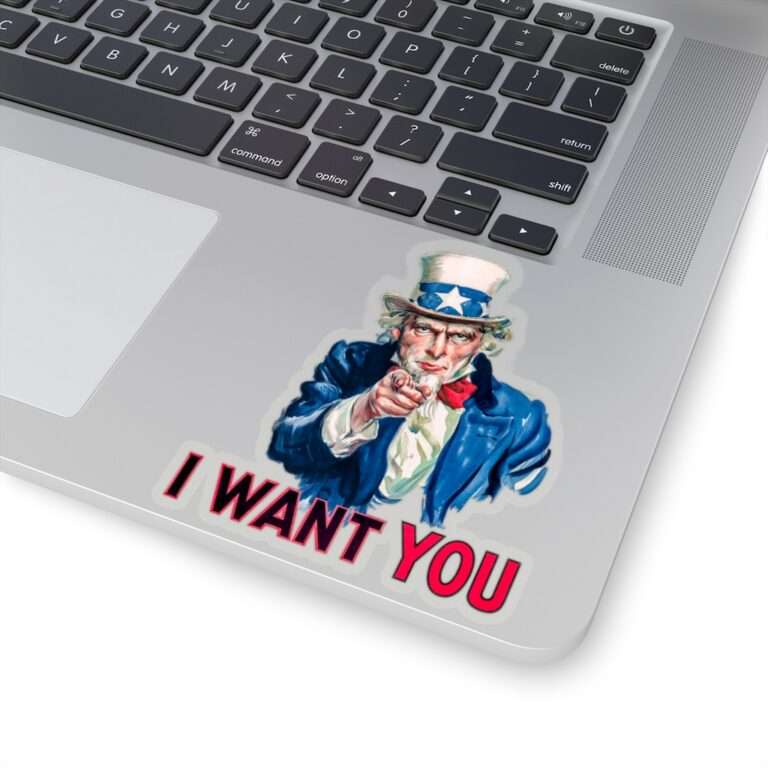 Die-Cut Sticker of I Want You Poster Art - Image 8