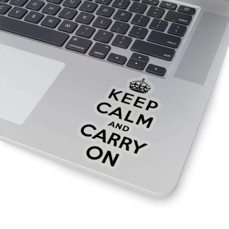 Die-Cut Sticker of Keep Calm and Carry On - Image 8