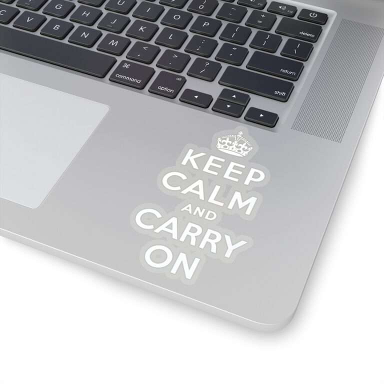 Die-Cut Sticker of Keep Calm and Carry On - Image 5