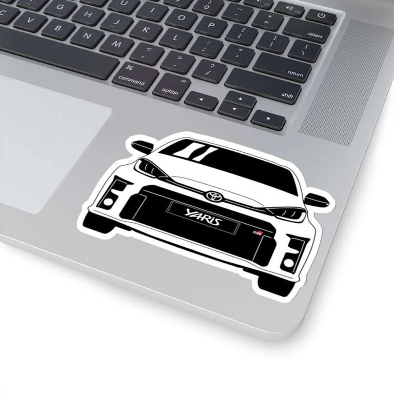 Die-Cut Sticker of Toyota GR Yaris Drawing - Image 9