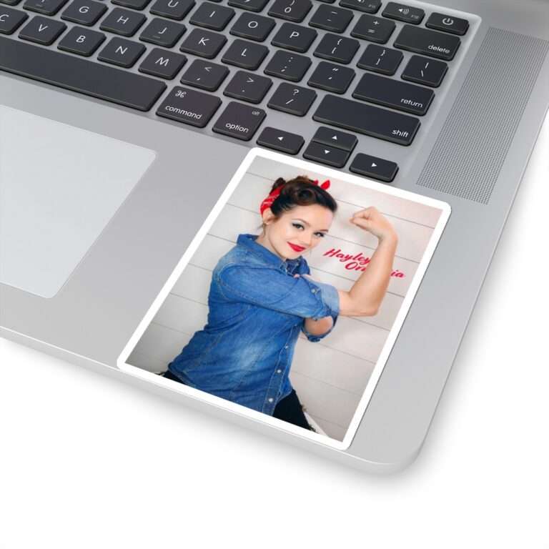 Die-Cut Sticker of Actress Hayley Orrantia Women Power - Image 9