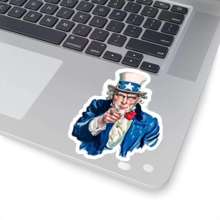 Die-Cut Sticker of Uncle Sam I Want You Poster Art - Image 9