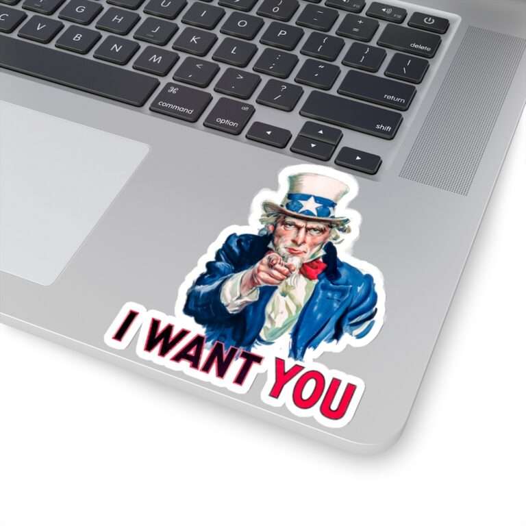 Die-Cut Sticker of I Want You Poster Art - Image 9