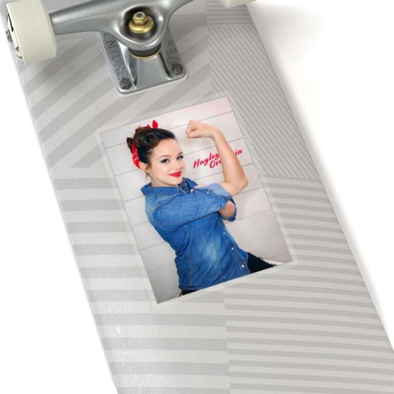 Die-Cut Sticker of Actress Hayley Orrantia Women Power - Image 10