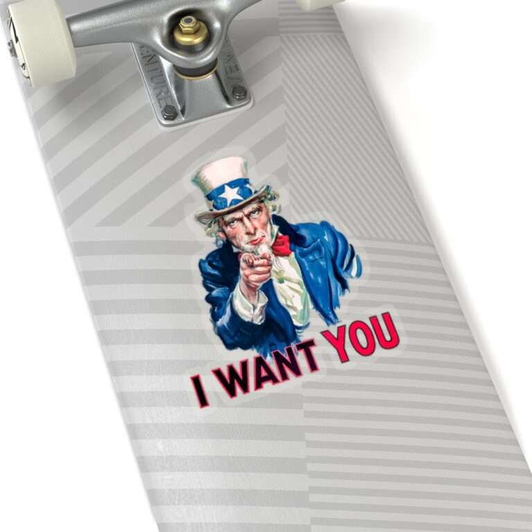 Die-Cut Sticker of I Want You Poster Art - Image 10