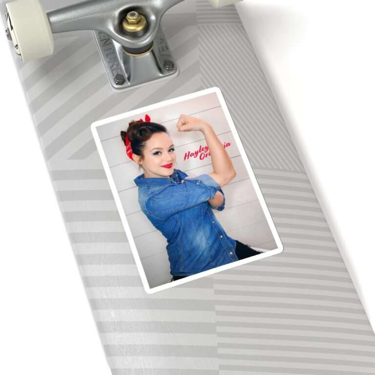 Die-Cut Sticker of Actress Hayley Orrantia Women Power - Image 11