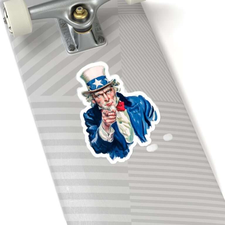 Die-Cut Sticker of Uncle Sam I Want You Poster Art - Image 11