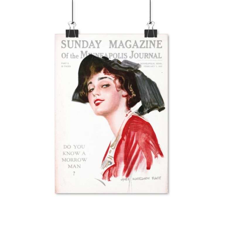 Sunday Magazine Cover by James Montgomery Flagg - Poster Print - Image 4