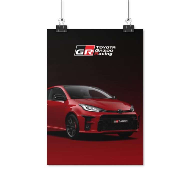 Red GR Yaris Toyota - Poster Print - Image 3