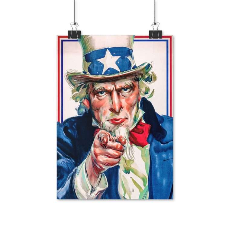 Uncle Sam WWI I Want You - Poster Print - Image 4