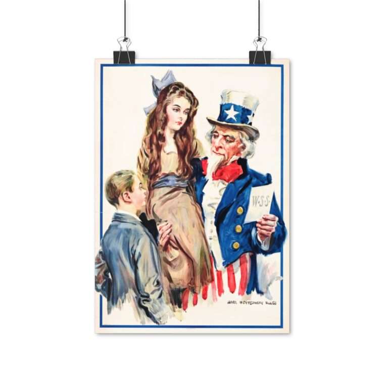 Uncle Sam Boys and Girls by James Montgomery Flagg - Poster Print - Image 4