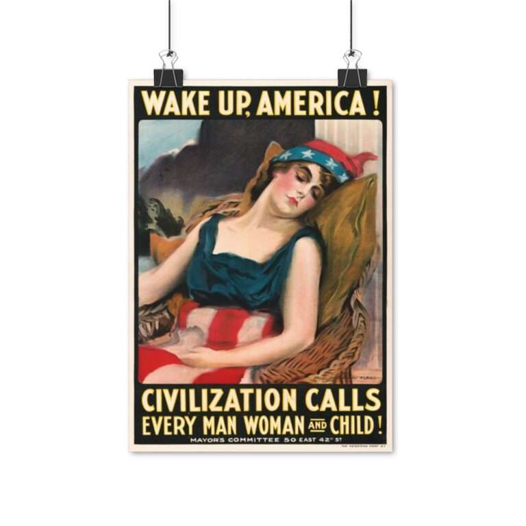 Wake Up America by James Montgomery Flagg - Poster Print - Image 4