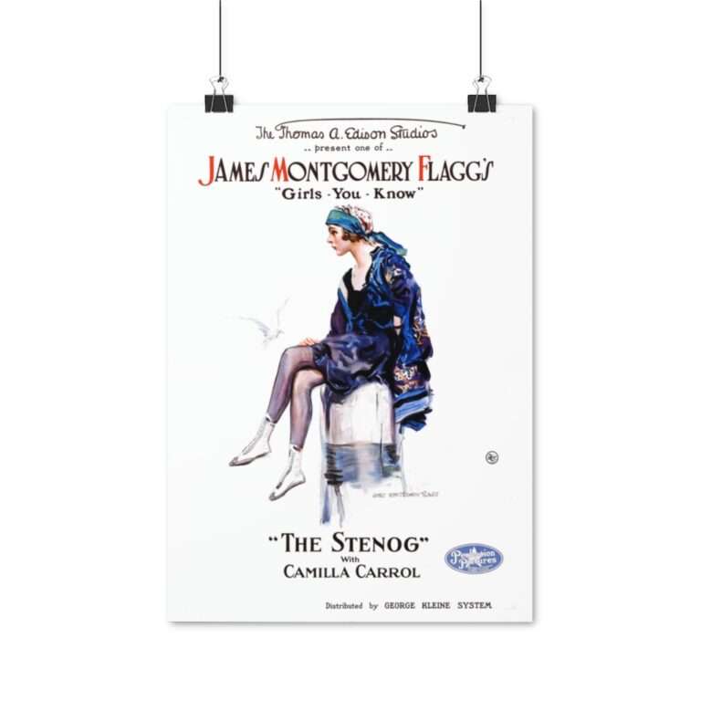 The Stenog by James Montgomery Flagg - Poster Print - Image 6