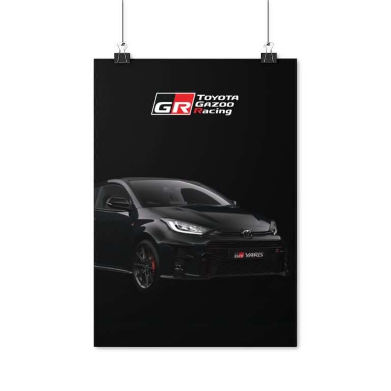 Black GR Yaris Toyota - Poster Print - Image 5