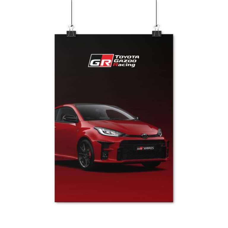 Red GR Yaris Toyota - Poster Print - Image 5