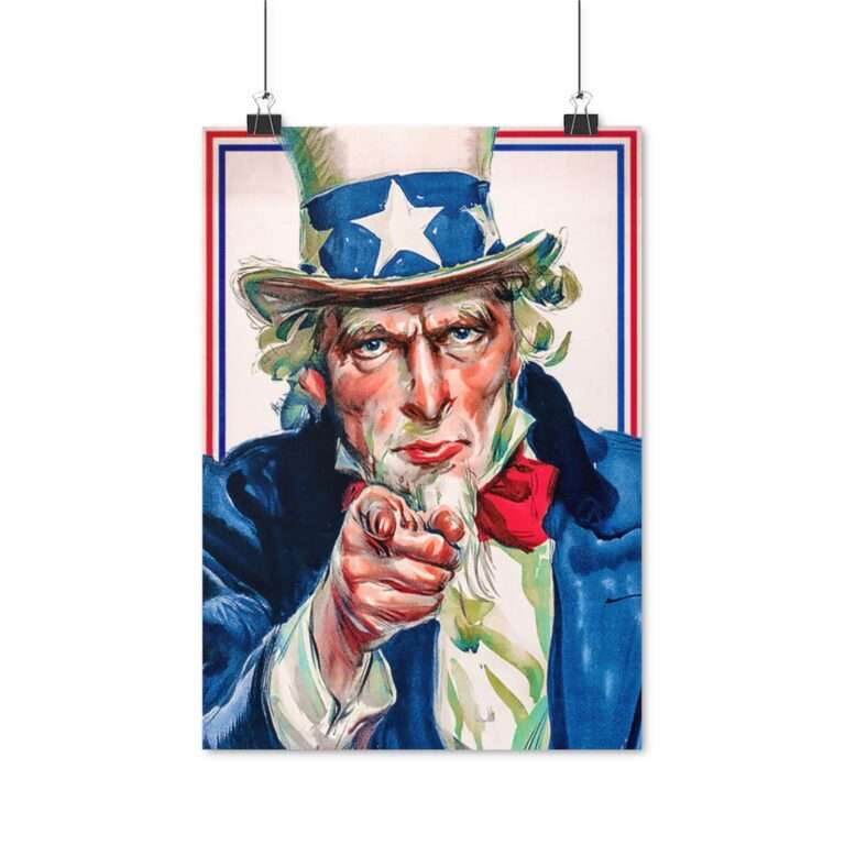 Uncle Sam WWI I Want You - Poster Print - Image 6