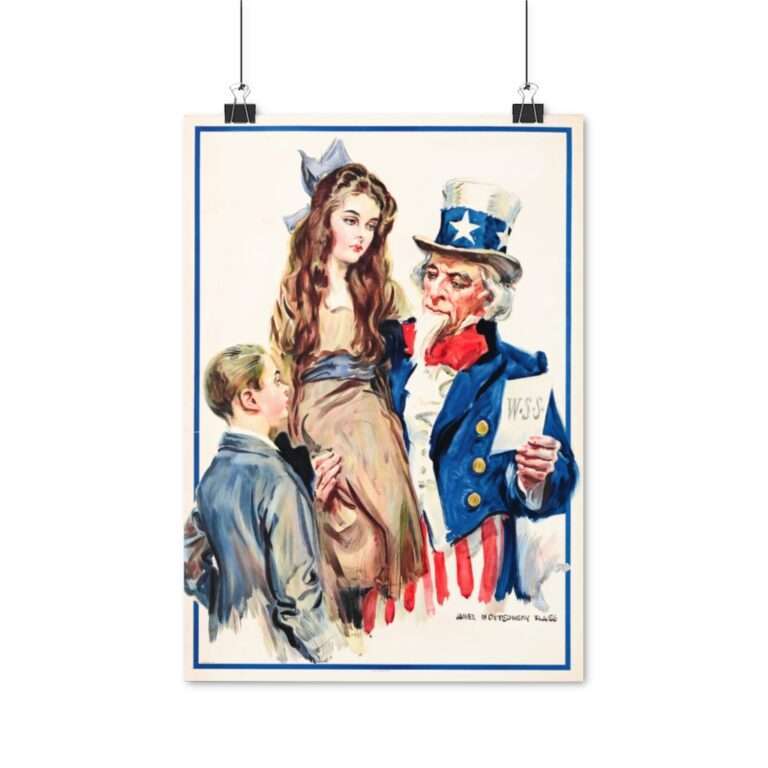 Uncle Sam Boys and Girls by James Montgomery Flagg - Poster Print - Image 6