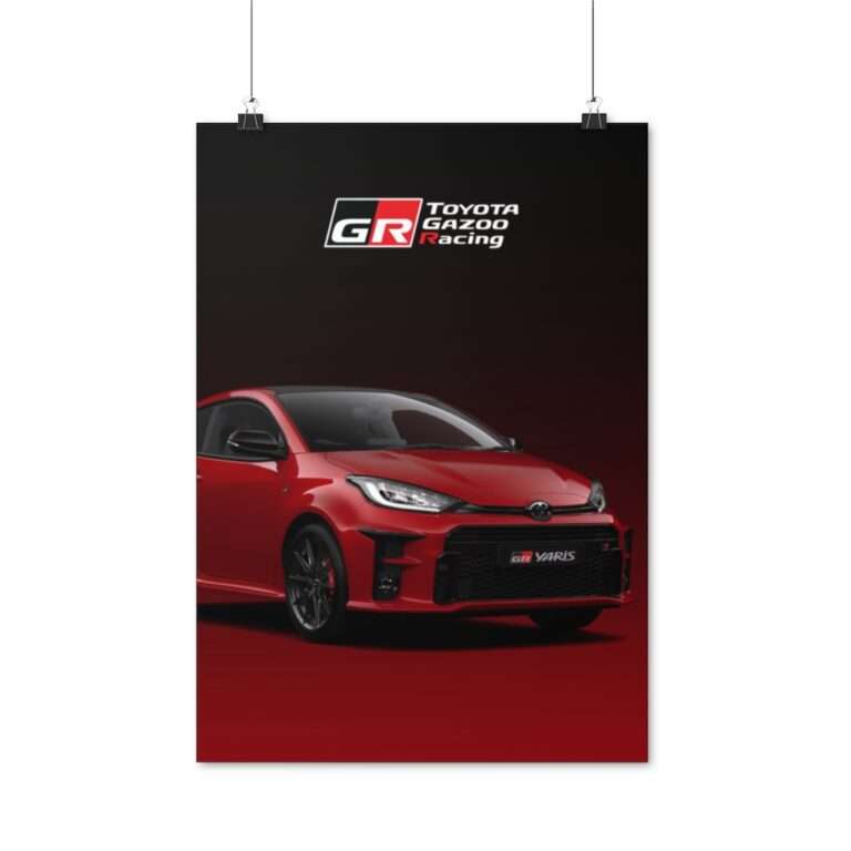 Red GR Yaris Toyota - Poster Print - Image 7